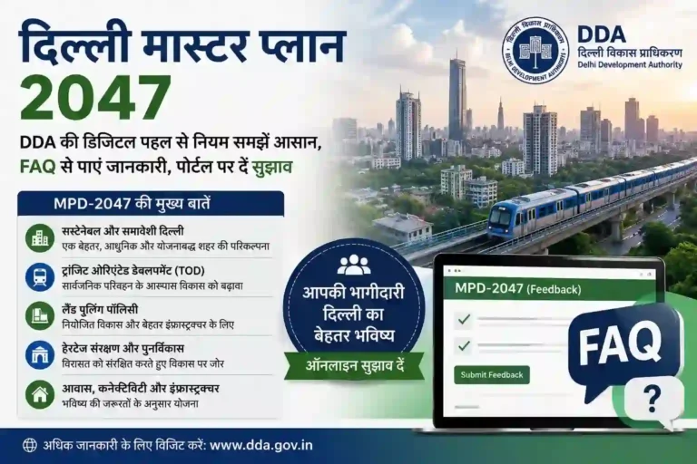 Delhi Master Plan 2047: DDA FAQ and Feedback Portal