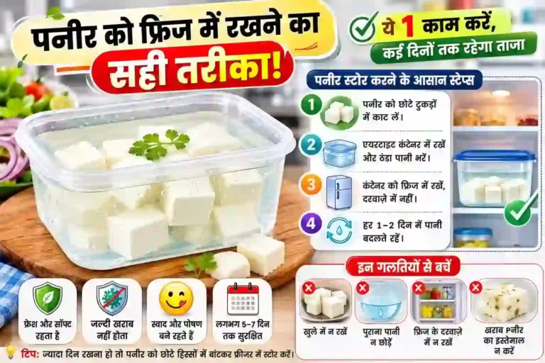 How to store paneer in fridge